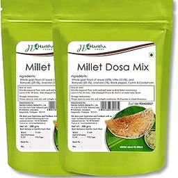 Haritha Foods Millet Dosa Instant Mix | Gluten-Free, Rich in Protein & Fiber | No Preservatives, Natural Ingredients | Ready in Minutes, 1Kg (Pack of 2)-picture-14