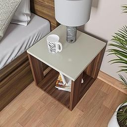 homeeasy Bed Side Table - End & Sofa Side Table, Corner Coffee Table for Living Room, Bed Room, Balcony, Home Decor (ET-1) (43 X40 X40 CM)-image-24