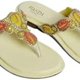 Chum Chum Women's & Girls flat Sandals Stylish and Fashionable || Stylish Latest and Trending Slide Sandals Casual & Ethnic Wear || Multicolor (Chum Chum)-image-51