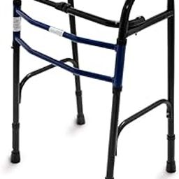 Healthshine Walker Fold Classic IND with Padded Hand Grip & Adjustable Height for Elderly, Post-Op & Pregnant Full Support | Folding Standard Walker Made in India Available in Blue & Green Colors-image-93