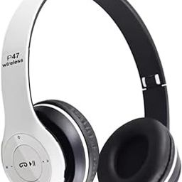 icall P47 Gaming Bluetooth Wireless Headphones Over The Ear with Mic (White)-image-46
