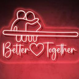 LUXURY SIGN INDIA Better Together Romantic Neon Lights for Bedroom Wall Decor | Husband, Wife, Girlfriend. Boyfriend, Valentine, Anniversary Gift | Couple Love Gift_-image-91