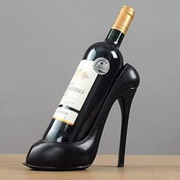 EROTNGO High Heel Wine Bottle Holder, Stiletto Design Decorative Wine Stand for Tabletop, Bar Counter Display, Stylish Wine Rack for Home Bar and Kitchen (Black)-image-58