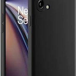 Amozo Liquid Silicon Shockproof, Camera Protection, with Fabric Lining Back Case Cover for OnePlus Nord CE 5G (Silicon | Black)-16