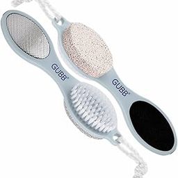 GUBB 4 Way Pedicure Set For Dead Skin Removal - Pumice Stone, Foot Brush, Foot Rasp & Foot File | 4 in 1 Home Care Pedicure Solution - Perfectly Designed, Soft & Flexible Bristles-2