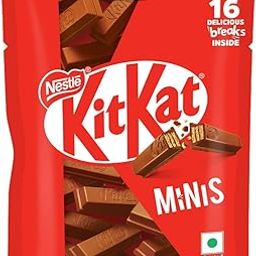 KIT KAT Minis, Chocolate Coated Wafer Bar, Share Bag, Miniature Pouch, 16 X 7.4 g | 118.4 g ( Weight May Vary Upwards )-image-16
