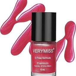 VERYMISS Premium Pearly Pink Nail Polish 6ml | Smooth Application | Quick Drying | Paraben Free | Ultra Long Lasting Nail Paints-image-50