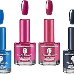 FRORA BEAUTY Premium Nail Polish Combo Set of 4 – All Unique Shades (6ml each) 1999/4-11