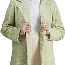 Green Textured Winter Coat-image-3