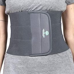 Longlife Abdominal Belt after delivery Tummy Reduction Trimmer Belly Slimming Binder for Women post pregnancy care (Grey Color (L)-0