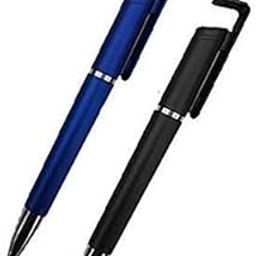 (Set of 2) Universal 3 in 1 Ballpoint Function Stylus Pen with Mobile Stand Holder, Writing Pen,Screen Wipe for All Android Touchscreen Mobile Phones and Tablets (Multi-Color)-image-72