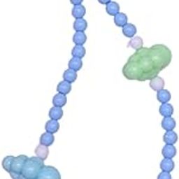 Cloud Buzz Cloud Pattern Beaded Phone Charm, Multicolour String with Cloud Design, Unisex-image-100