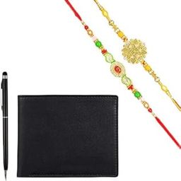 Rakshabandhan Gift pack | Pack of Rakhi & Pen,Purse | Rakhi Set For Brother & Bhabhi | Raksha Bandhan Set | Rakhshabandhan Set for Brother | Rakhi Special Set For Sibling-image-19