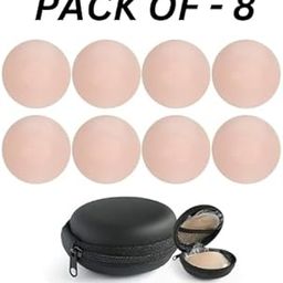 Reusable Silicone Nipple Covers Hypoallergenic Invisible Adhesive Pasties for Women Skin-Friendly Nipple Pasties for Any Outfit (Pack of 8)-image-50