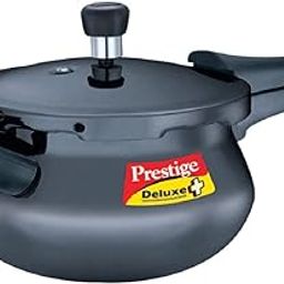 Prestige Deluxe Plus Hard Anodised Aluminium Outer Lid Pressure Cooker Handi, 3 Litre, Black, 3 Liter-image-21