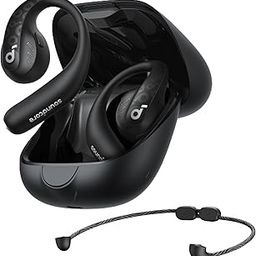 Anker Soundcore AeroFit Pro (Bluetooth 5.3) [Open Ear Wireless Earphones / 3D Audio / IPX5 Waterproof Standards] Up to 46 Hours Playtime / Multipoint Connectivity / Meets PSE Technical Standards, Midnight Black-picture-30