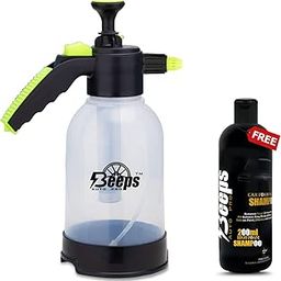 BEEPSAUTOPRO 2 Liter Sprayer for Car & Bike- Smart Spray Comes with 200ml - No Electricity, Running Water Or Batteries Needed- Generates Easy Foam Spray, Black, 2 LTR (Transparent)-image-13