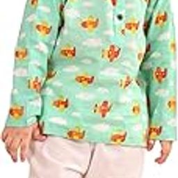 PURE COTTON UNISEX PYJAMA SETS WITH AEROPLANE PRINT_LP-PJ-21-Parent-image-86