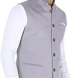 Cotton Blend Nehru Jacket for Men-picture-51