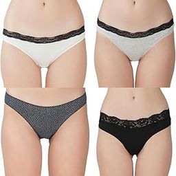 Women?s Premium Cotton Panties | Antimicrobial & Breathable | Everyday Comfort with Amazing Fit | Soft Fabric Innerwear for All-Day Freshness & Hygiene | Bikini | Pack of 4 |-image-38