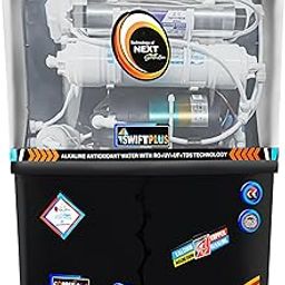 R.k. Aqua Fresh India Premium Swift Plus RO Water Purifier UV, UF Alklaine,Copper,TDS 6 in 1 For Home Office Free Pre Filter Bowl (12 Liters Black) Work Upto 2500Tds Best For Home & Office-image-70