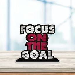 Art Vibes Wooden Idols and Figurine Focus On The Goal Quote Table Decor for Office Desk Showpiece | Home Decoration | Living Room | Modern Gifting Item (Sp_1140), Inspirational-image-15