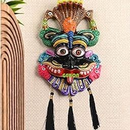 GELLON Kirtimukha for Home Door in Aluminium Metal, Kirtimukha Wall Hanging for Home Decor (Multicolor)-image-111