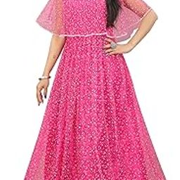 Women Anarkali Maxi Long Net with Silk Inner Ethnic Flared Gown for Girl/Women Semi Stitched Gown-image-73