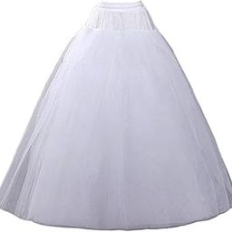 Polyester Zoya Creation 3 Layer Hoop Skirt Slips Crinoline Petticoat Long Underskirt For Wedding Bridal Dress Ball Gown For Party And Ethnic Wear White Can Can Skirt For Women Free Size-image-94