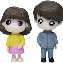 Wonderland Miniature Toys Set of 2 Standing Uniform Couple(Miniature Fairy Garden Accessoriesfor DIY Tray Garden Plant Décor)-image-62