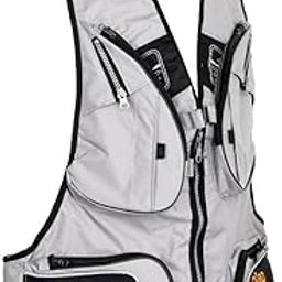 LOOM TREE® Outdoor Quick-Dry Fishing Vest Multi Pockets Mesh Water-Resistant Vest Gray | Fishing | Clothing, Shoes & Accessories | Vests-image-97