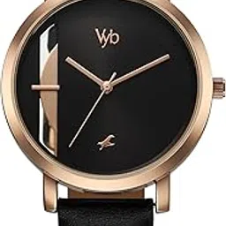 Fastrack Vyb Siren Quartz Analog Black Dial Leather Strap Watch for Girls-FV60029WL01W-picture-43