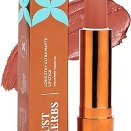 Just Herbs Ultra Matte Bullet Lipstick Nourishing Non Drying and Long Stay Lipsticks for Women 4 g (Nude Nectar)-11