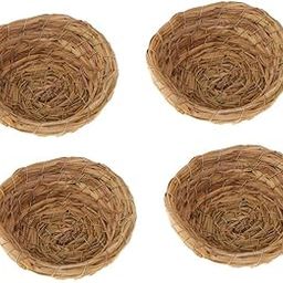 CALANDIS™ Woven Natural Straw Bird Nest Cage Birdhouse/Bed House for Parrot Pigeon | Birdhouses | Bird & Wildlife Accessories | Yard, Garden & Outdoor Living-image-74