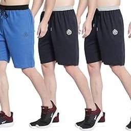 Men's Plus Sizes Cotton Shorts M to 5XL, 28 to 48 Inches Waistline Blue, Navy, Navy (Size- M, 28 to 34 Inches, Pack of 3)-picture-50