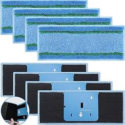 8 Pack Upgraded M6 Wet Mopping Pads for iRobot Braava Jet M6 Series (6110) (6012) (6112) (6113) Ultimate Robot Mops, New Sticky Design, Detachable, Washable and Reusable M6 Pads Accessories Parts-image-50