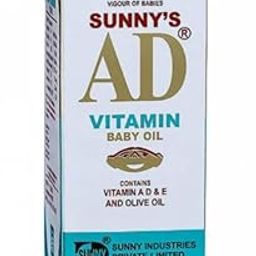 AD Vitamin Baby Oil with Vitamin A, D, E and Olive Oil, for Growth and Vigour, 100ml pack of 4-image-15
