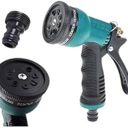 Garden Art New Imported Adjustable 8 Patterns Garden Hose Nozzle, Heavy Duty Metal With Water Volume Control High Pressure Water Sprayer For Gardening, Watering, Car Washing (GAWG)-image-27