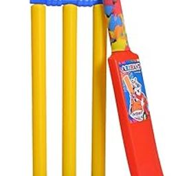 Cricket Stump Set for Kids, Plastic Indoor Beach Outdoor Garden Play Set, Multicoloured-image-13