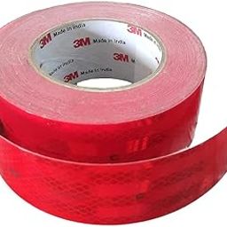 3M Diamond Prismatic Grade Honeycomb Style High Intensity Reflective Conspicuity Tape, 2 inch Width x 10 Feet, Red-14
