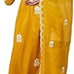 Women's Embroidered Alia Cut Anarkali Pant With Dupatta Set (468 DM)-image-24
