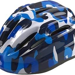 SAZ DEKOR Kids Bike Helmet Cycling Helmet Skateboarding Helmet for Children Boys Girls Camouflage Blue-image-58