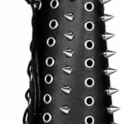 BNF Gothic Rock Rivet Arm Bracelet Br Arm Protector for Unisex Biker,Rider,Motorcyclist | Collectibles-30