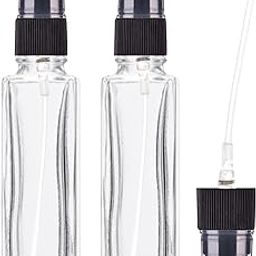 PACKCESS 10ml Travel Refillable Perfume Clear Glass Bottle Atomizer With Spray Pump (Set of 5) For Perfume, Essential Oils, Aromatic Water Blends, Body Mist, Face Mist, Cosmetics & DIY-45