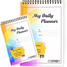 My Daily Planner | A5 Multicolor | Wire-O Bound with 50 Tear-Off Sheets | Organize Priorities, Appointments, To-Do Lists & Notes | Office, Home & School | Pack of 2-11