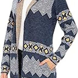Women Winter Wear Long Front Open Sweater Shrug-image-4