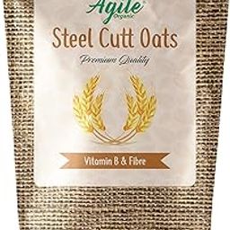Agile Organic® Steel Cut Oats, 2kgs | Gluten Free Oats | Breakfast | Diet Food for Weight Loss | 100% Wholegrain Cereal-image-57