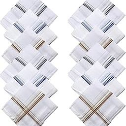Men's Formal Handkerchief Set | Men Hanky | Premium Cotton Rumal For Men | 100% Cotton Hankies for Men | Free Size - (Set of 12 Pcs)-image-97