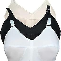 Women's Cotton Non Padded Wired Regular, Full-Coverage Bra (Teenager 34C WBS_White, Black, Skin_34)-image-8