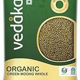 Amazon Brand - Vedaka Organic Green Moong Dal (Whole) Sabut 500g|Rich in Protein|No Cholesterol|No Ad-3